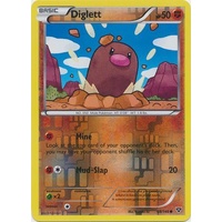 Diglett 58/146 XY Base Set Reverse Holo Common Pokemon Card NEAR MINT TCG