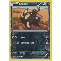 Sandile 69/146 XY Base Set Reverse Holo Common Pokemon Card NEAR MINT TCG