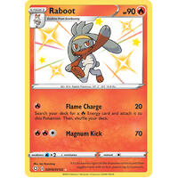Raboot SV16/SV122 SWSH Shining Fates Holo Shiny Rare Pokemon Card NEAR MINT TCG