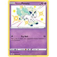 Galarian Ponyta SV47/SV122 SWSH Shining Fates Holo Shiny Rare Pokemon Card NEAR MINT TCG