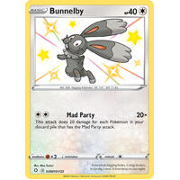 Bunnelby SV97/SV122 SWSH Shining Fates Holo Shiny Rare Pokemon Card NEAR MINT TCG