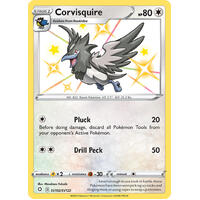 Corvisquire SV102/SV122 SWSH Shining Fates Holo Shiny Rare Pokemon Card NEAR MINT TCG