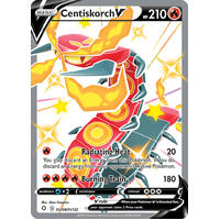 Centiskorch V SV108/SV122 SWSH Shining Fates Holo Full Art Shiny Rare Pokemon Card NEAR MINT TCG