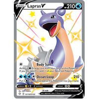 Lapras V SV110/SV122 SWSH Shining Fates Holo Full Art Shiny Rare Pokemon Card NEAR MINT TCG