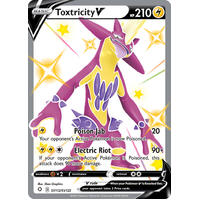 Toxtricity V SV112/SV122 SWSH Shining Fates Holo Full Art Shiny Rare Pokemon Card NEAR MINT TCG