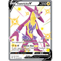 Toxtricity V SV112/SV122 SWSH Shining Fates Holo Full Art Shiny Rare Pokemon Card NEAR MINT TCG