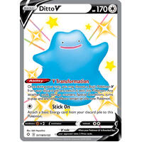 Ditto V SV118/SV122 SWSH Shining Fates Holo Full Art Shiny Rare Pokemon Card NEAR MINT TCG