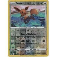 Eevee 52/72 SWSH Shining Fates Reverse Holo Common Pokemon Card NEAR MINT TCG