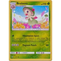 Breloom 5/73 SM Shining Legends Reverse Holo Common Pokemon Card NEAR MINT TCG