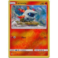 Larvesta 12/73 SM Shining Legends Reverse Holo Common Pokemon Card NEAR MINT TCG