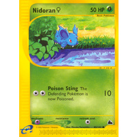Nidoran 82/144 E-Series Skyridge Common Pokemon Card NEAR MINT TCG
