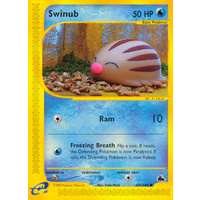 Swinub 107/144 E-Series Skyridge Common Pokemon Card NEAR MINT TCG