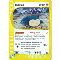 Snorlax 100/144 E-Series Skyridge Reverse Holo Common Pokemon Card NEAR MINT TCG