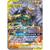 Marshadow and Machamp GX 042/095 SM10 Double Blaze Japanese Holo Ultra Rare Pokemon Card NEAR MINT TCG