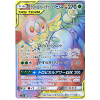 Rowlett & Alolan Exeggutor GX 063/054 SM10b Sky Legend Japanese Holo Secret Rare Pokemon Card NEAR MINT TCG