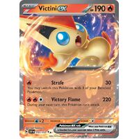 Victini ex 033/197 Scarlet and Violet Obsidian Flames Holo Ultra Rare Pokemon Card NEAR MINT TCG