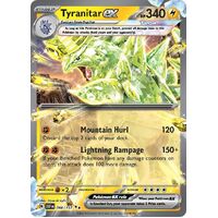 Tyranitar ex 066/197 Scarlet and Violet Obsidian Flames Holo Ultra Rare Pokemon Card NEAR MINT TCG