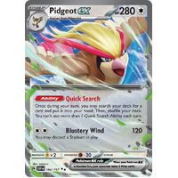 Pidgeot ex 164/197 Scarlet and Violet Obsidian Flames Holo Ultra Rare Pokemon Card NEAR MINT TCG