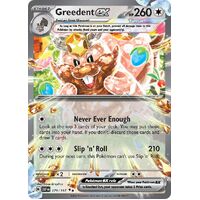 Greedent ex 179/197 Scarlet and Violet Obsidian Flames Holo Ultra Rare Pokemon Card NEAR MINT TCG