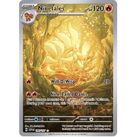 Ninetales 199/197 Scarlet and Violet Obsidian Flames Illustration Rare Holo Pokemon Card NEAR MINT TCG