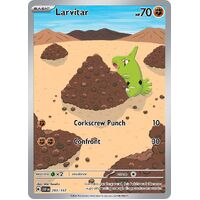 Larvitar 203/197 Scarlet and Violet Obsidian Flames Illustration Rare Holo Pokemon Card NEAR MINT TCG