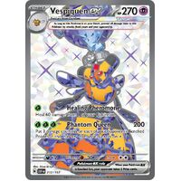Vespiquen ex 212/197 Scarlet and Violet Obsidian Flames Full Art Holo Secret Rare Pokemon Card NEAR MINT TCG