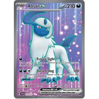 Absol ex 214/197 Scarlet and Violet Obsidian Flames Full Art Holo Secret Rare Pokemon Card NEAR MINT TCG