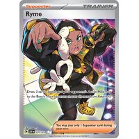Ryme 221/197 Scarlet and Violet Obsidian Flames Full Art Holo Secret Rare Pokemon Card NEAR MINT TCG
