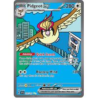 Pidgeot ex 225/197 Scarlet and Violet Obsidian Flames Special Illustration Rare Holo Pokemon Card NEAR MINT TCG
