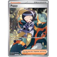 Poppy ex 227/197 Scarlet and Violet Obsidian Flames Special Illustration Rare Holo Pokemon Card NEAR MINT TCG