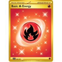 Fire Energy 230/197 Scarlet and Violet Obsidian Flames Gold Secret Rare Holo Pokemon Card NEAR MINT TCG