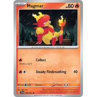 Magmar 009/091 Scarlet and Violet Paldean Fates Common Pokemon Card NEAR MINT TCG
