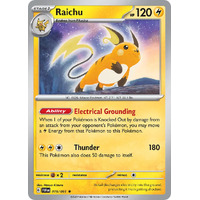 Raichu 019/091 Scarlet and Violet Paldean Fates Holo Rare Pokemon Card NEAR MINT TCG