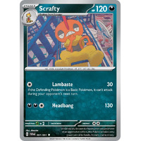 Scrafty 061/091 Scarlet and Violet Paldean Fates Uncommon Pokemon Card NEAR MINT TCG