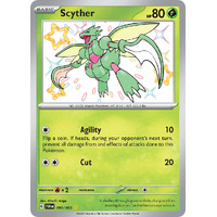 Scyther 095/091 Scarlet and Violet Paldean Fates Holo Shiny Rare Pokemon Card NEAR MINT TCG