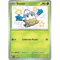 Snover 100/091 Scarlet and Violet Paldean Fates Holo Shiny Rare Pokemon Card NEAR MINT TCG