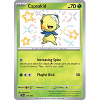 Capsakid 106/091 Scarlet and Violet Paldean Fates Holo Shiny Rare Pokemon Card NEAR MINT TCG
