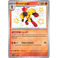 Armarouge 115/091 Scarlet and Violet Paldean Fates Holo Shiny Rare Pokemon Card NEAR MINT TCG
