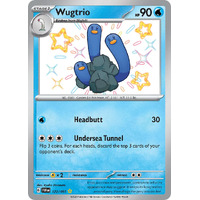 Wugtrio 122/091 Scarlet and Violet Paldean Fates Holo Shiny Rare Pokemon Card NEAR MINT TCG
