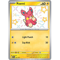 Pawmi 142/091 Scarlet and Violet Paldean Fates Holo Shiny Rare Pokemon Card NEAR MINT TCG