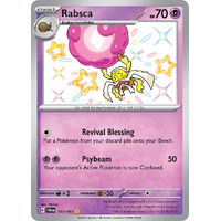 Rabsca 163/091 Scarlet and Violet Paldean Fates Holo Shiny Rare Pokemon Card NEAR MINT TCG