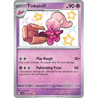 Tinkatuff 166/091 Scarlet and Violet Paldean Fates Holo Shiny Rare Pokemon Card NEAR MINT TCG
