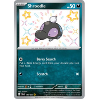 Shroodle 189/091 Scarlet and Violet Paldean Fates Holo Shiny Rare Pokemon Card NEAR MINT TCG