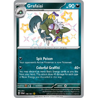 Grafaiai 190/091 Scarlet and Violet Paldean Fates Holo Shiny Rare Pokemon Card NEAR MINT TCG