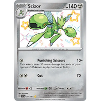 Scizor 191/091 Scarlet and Violet Paldean Fates Holo Shiny Rare Pokemon Card NEAR MINT TCG