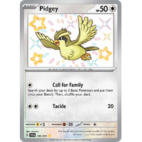 Pidgey 196/091 Scarlet and Violet Paldean Fates Holo Shiny Rare Pokemon Card NEAR MINT TCG