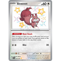Skwovet 205/091 Scarlet and Violet Paldean Fates Holo Shiny Rare Pokemon Card NEAR MINT TCG