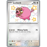 Lechonk 207/091 Scarlet and Violet Paldean Fates Holo Shiny Rare Pokemon Card NEAR MINT TCG