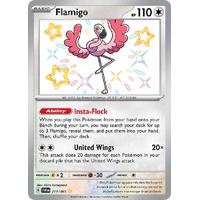 Flamigo 211/091 Scarlet and Violet Paldean Fates Holo Shiny Rare Pokemon Card NEAR MINT TCG