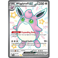 Wigglytuff ex 222/091 Scarlet and Violet Paldean Fates Holo Shiny Ultra Rare Pokemon Card NEAR MINT TCG